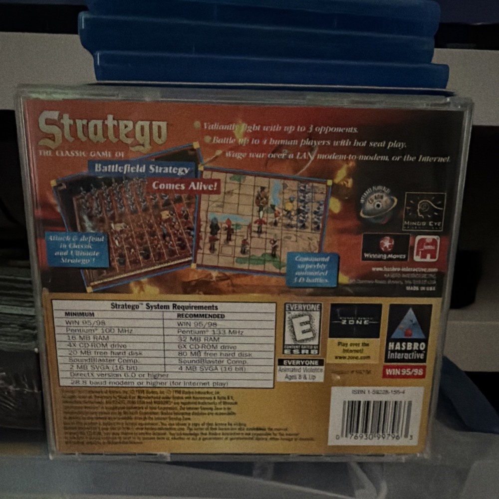 Hasbro Interactive Stratego PC CD-ROM Game Win 95/98 English Strategy