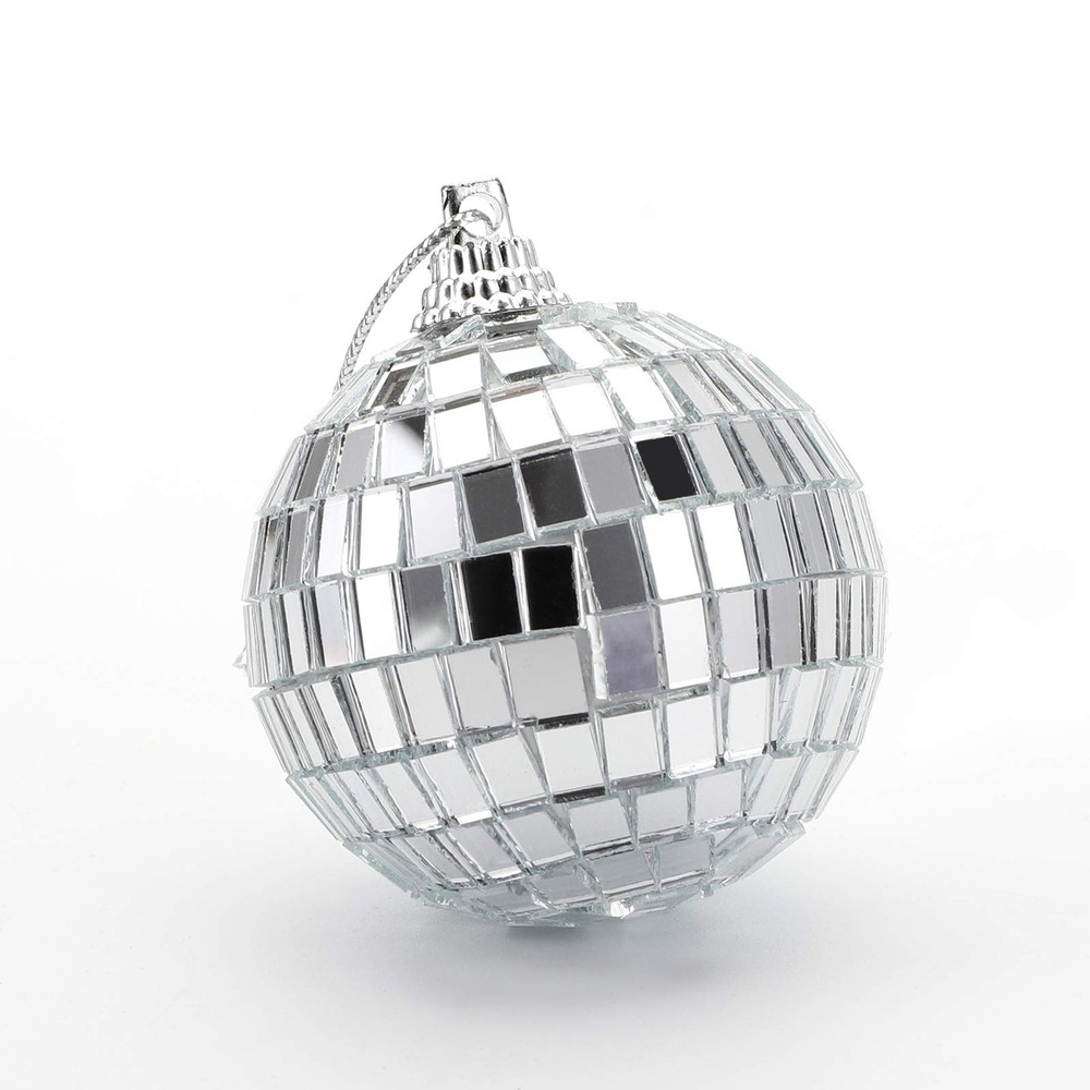 40 Pack Mirror Disco , 2 Inch Silver Hanging Disco Light Mirror with Attached...