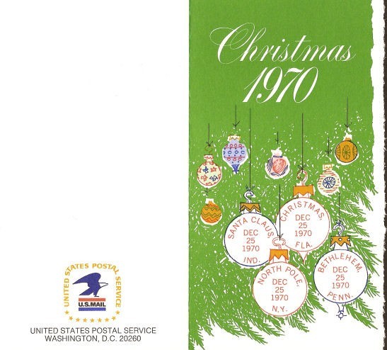 #1414-18-C1 First Day Ceremony Program 6c Christmas Stamps w/FDC