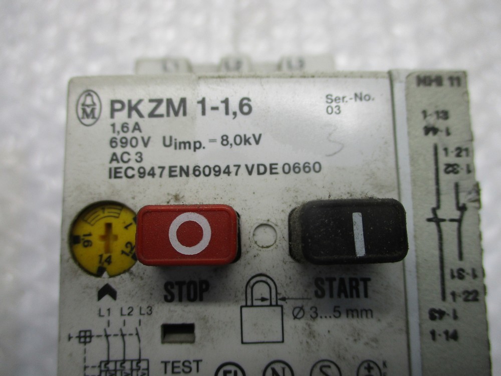 MOELLER PKZM 1-1,6 STARTER UNMP