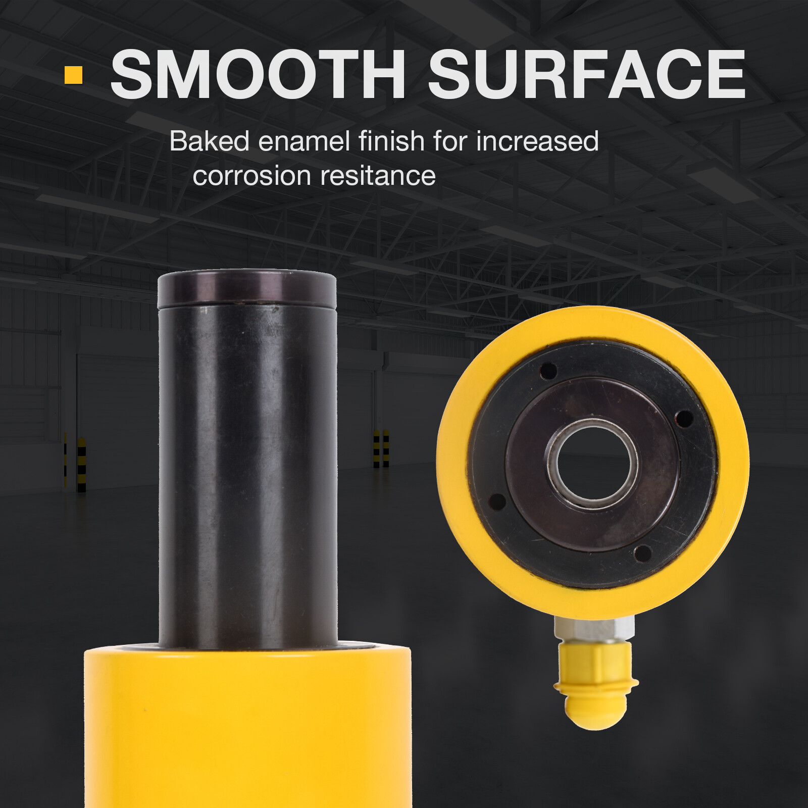 Hollow Hydraulic Cyliner Jack Single Acting 20T 4" Hydraulic Ram Lifting