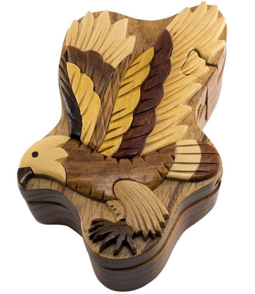 Flying Eagle Secret Wooden Puzzle Box