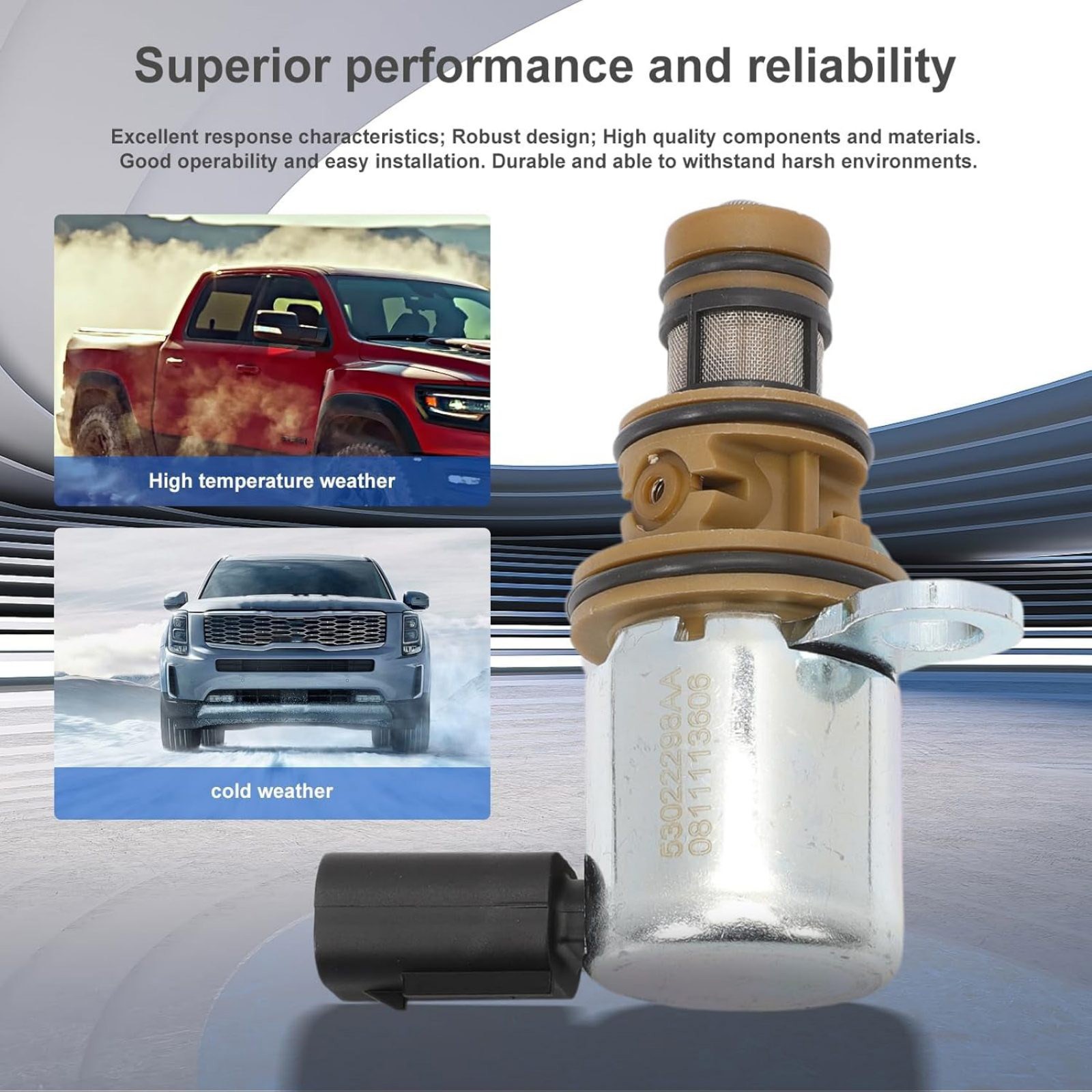 4PCS Aluminum Body 53022298AA Engine Multiple Displacement Solenoid For Chrysler