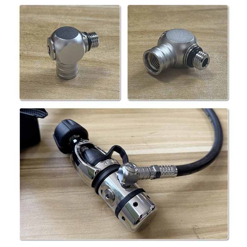Durability Scubas Adapter 360 Swivels Function Seawater Resistant Diving