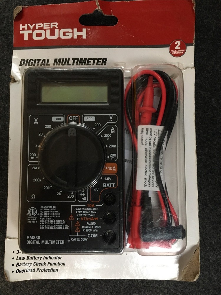 Multi-Function Home Auto Electric Electronics Tester Digital AC/DC Multimeter
