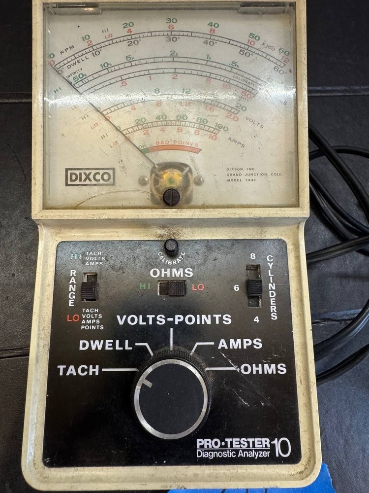 Vintage Dixco Pro-Tester 10 Diagnostic Analyzer Model 1403 – Untested
