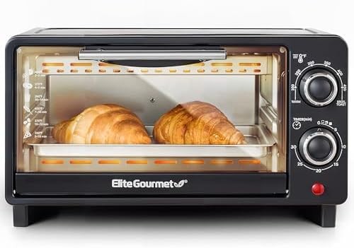 4 Slice Toaster Oven Bake Broil 30 Minute Timer
