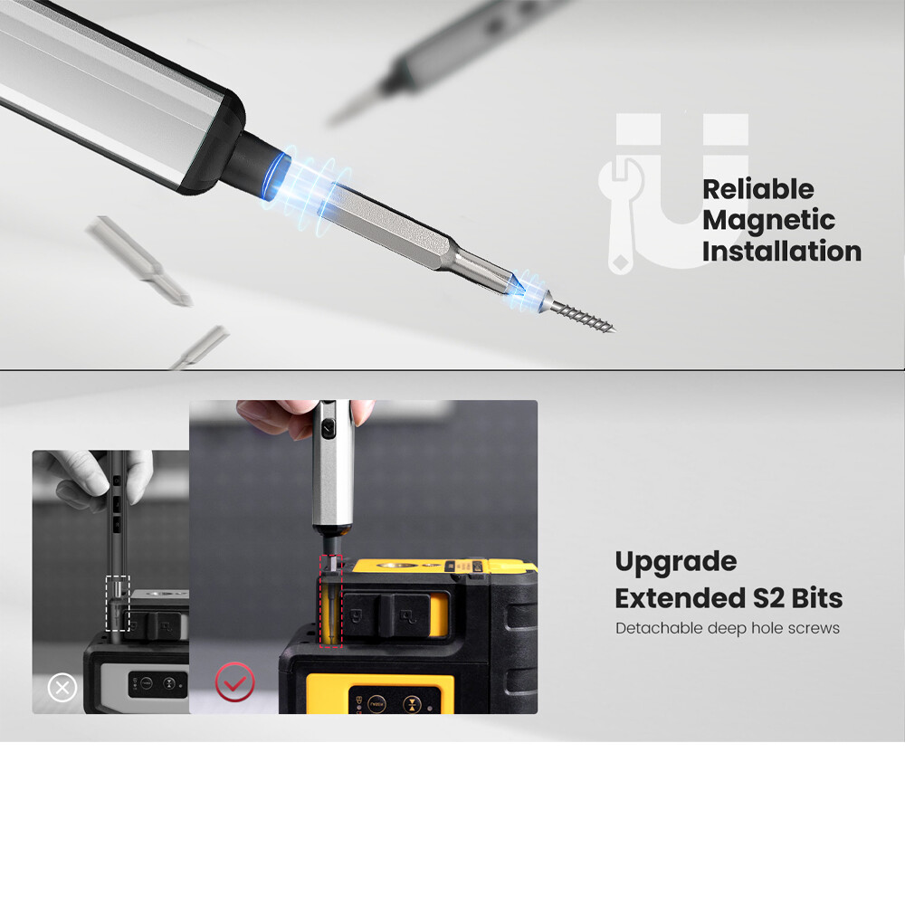 Cordless Screwdriver 68-in-1 Set Mini Electric Screwdriver for Precision Work