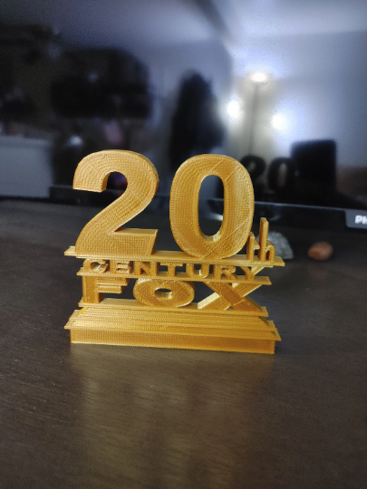 20th Century Fox Style Logo Sign (3D printed, stocking stuffer)