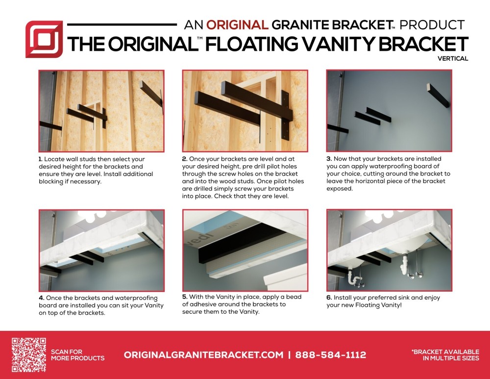 The Original™ Free Floating Vanity Bracket