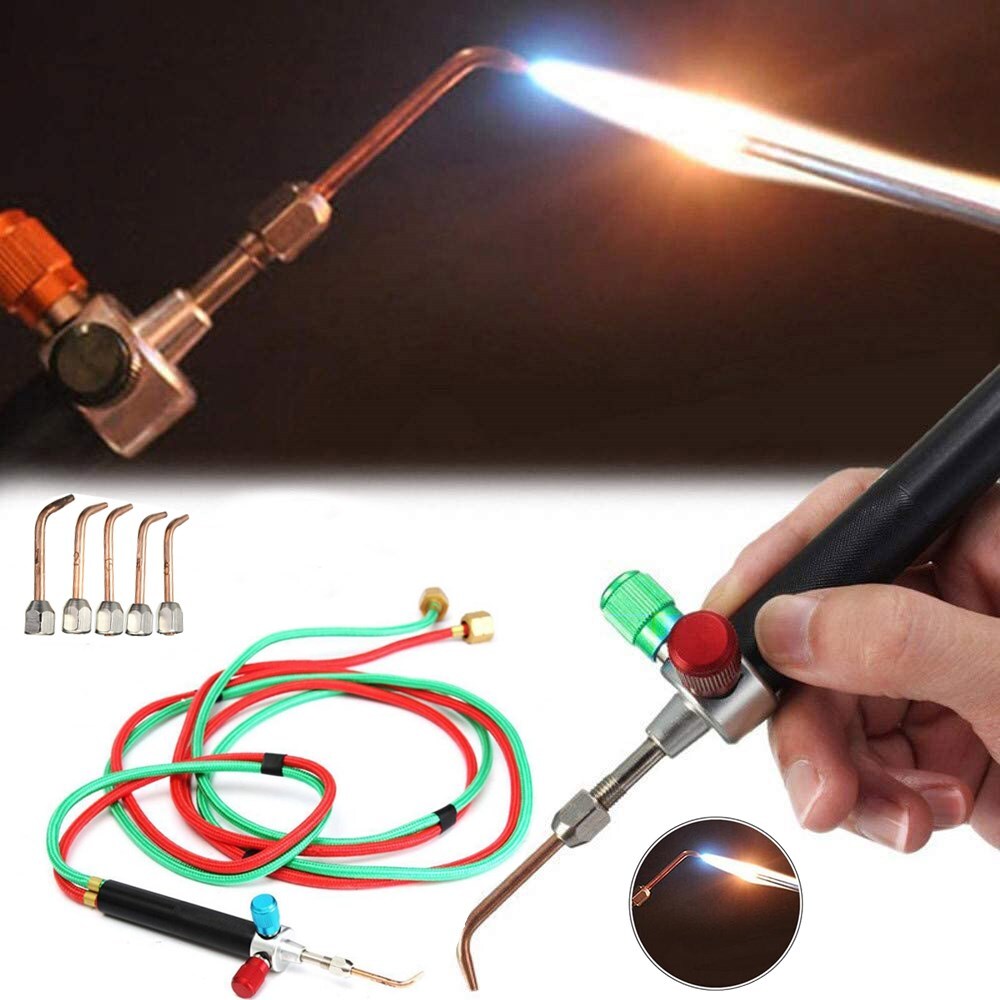 Mini Hot Jewelry Jewelers Micro Welding Soldering Torch Small Head Gas W/5 Tip