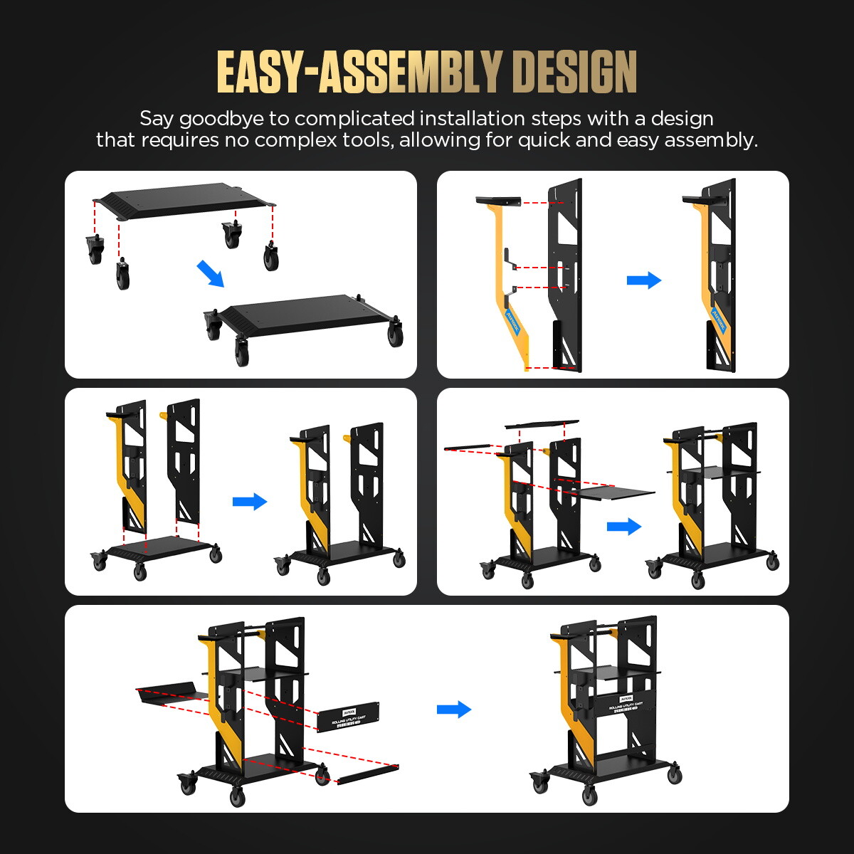 Automotive Diagnostic Service Rolling Trolley Mechanics Rolling Cart Workshops