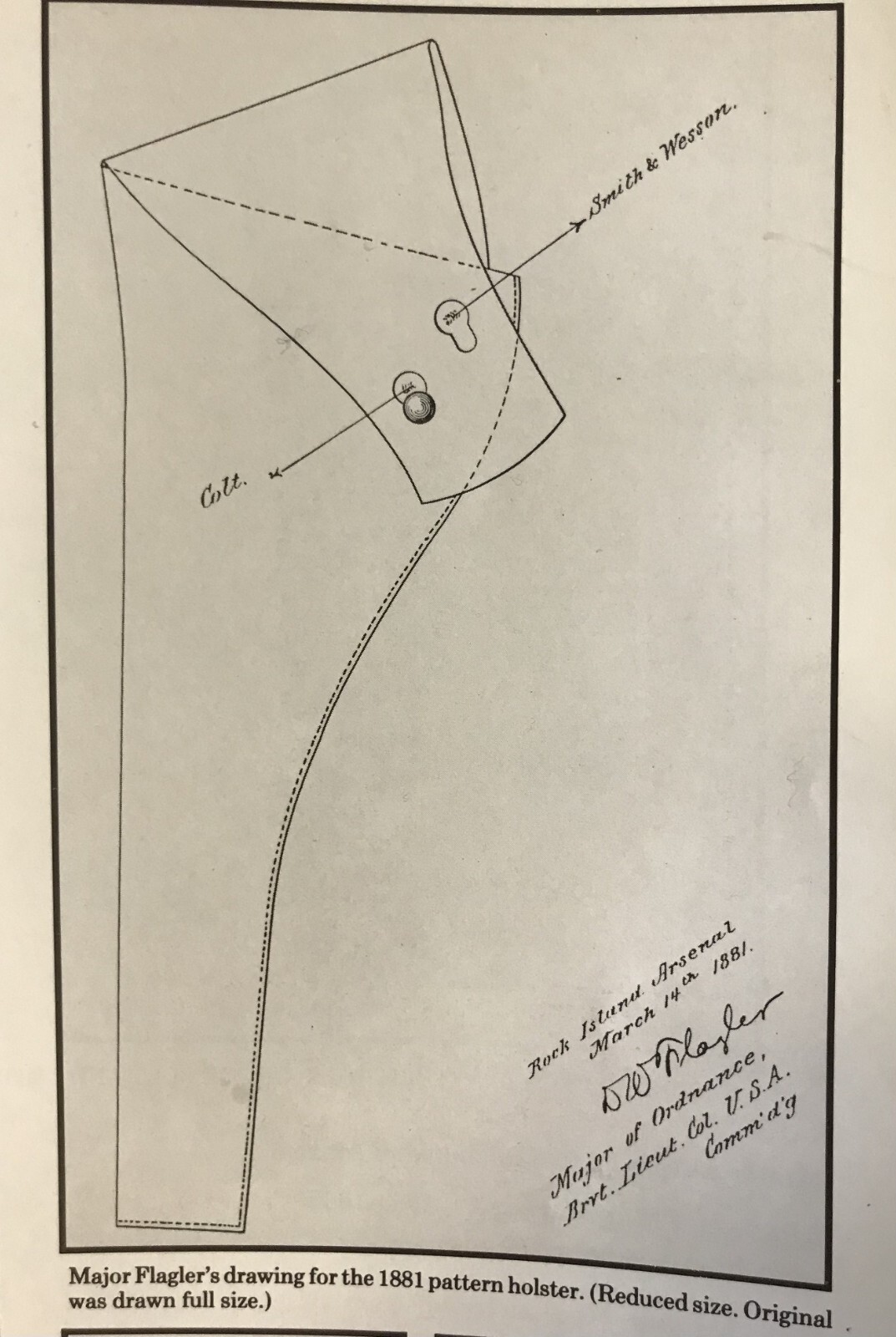 1881 Holster for Colt + S&W with Forsyth, Ordnance/Troop Saddler modification