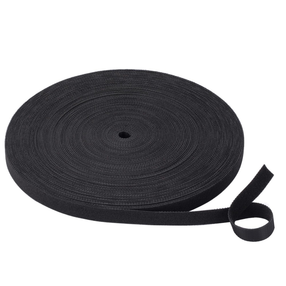 Cable Ties Reusable Straps Cable Wire Management Roll Black Fastening Double ...
