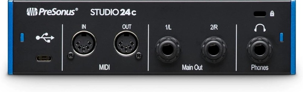 2x2, 192 kHz, USB Audio Interface with Studio One DAW Recording Software
