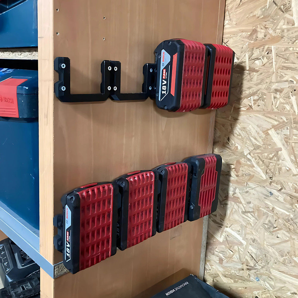 Bosch Professional 18V Battery Wall Mount – 5 Pack