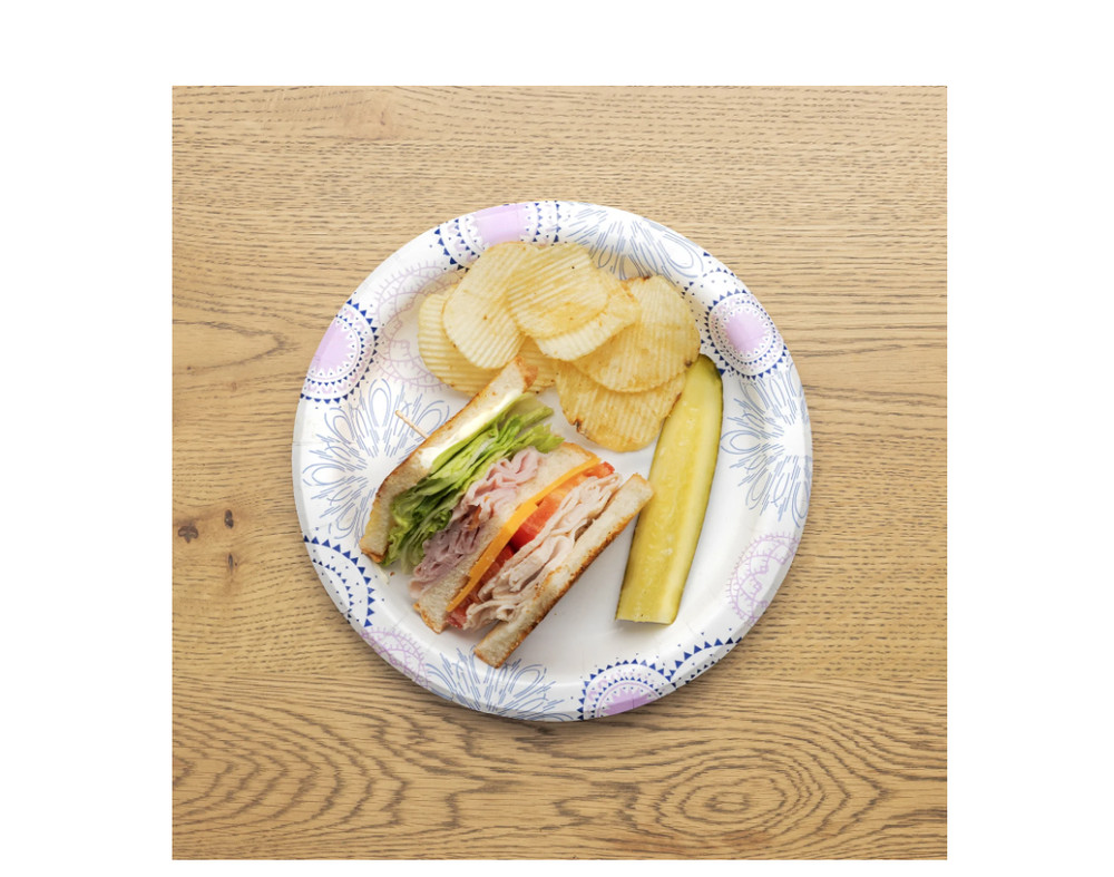 Great Value Disposable Paper Plates, 8.5", 200 Count