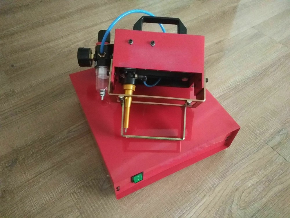 100*20mm Portable Pneumatic Dot Peen Marking Machine for VIN Code Chassis Number