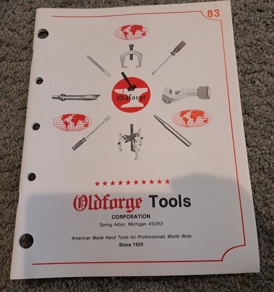 Oldforge Tools 1985 Catalog Pneumatic Tools Pullers Chisels