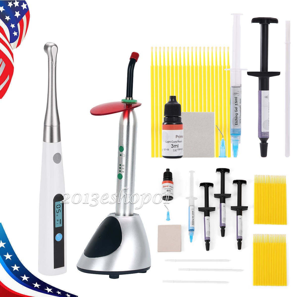 Dental Bracket Braces Glue Ortho Bonding Light Cure Resin/LED Light Cure Lamp