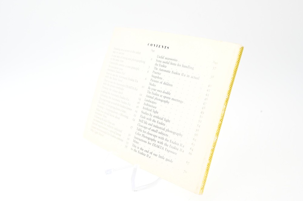 Vintage Exakta User Instruction Manual Pocket Guide #G545