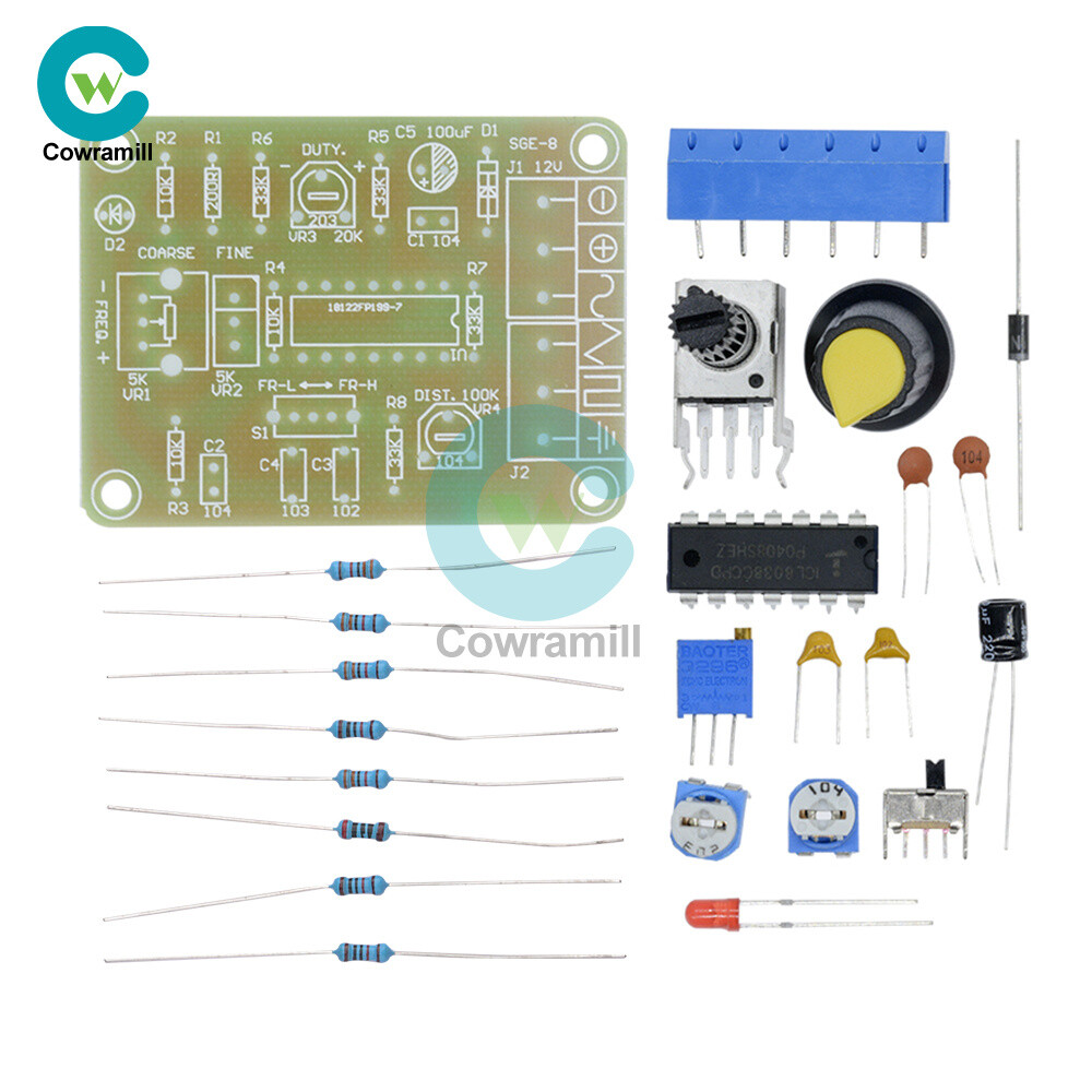 ICL8038 Monolithic Function Signal Generator Module Kit Sine Square Triangle