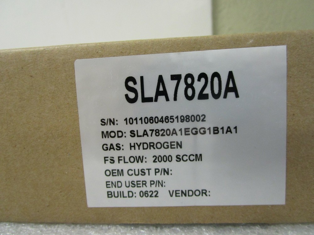 Brooks Instruments Smart Mass Controller Hydrogen SLA7820A1EGG1B1A1 SLA7820A