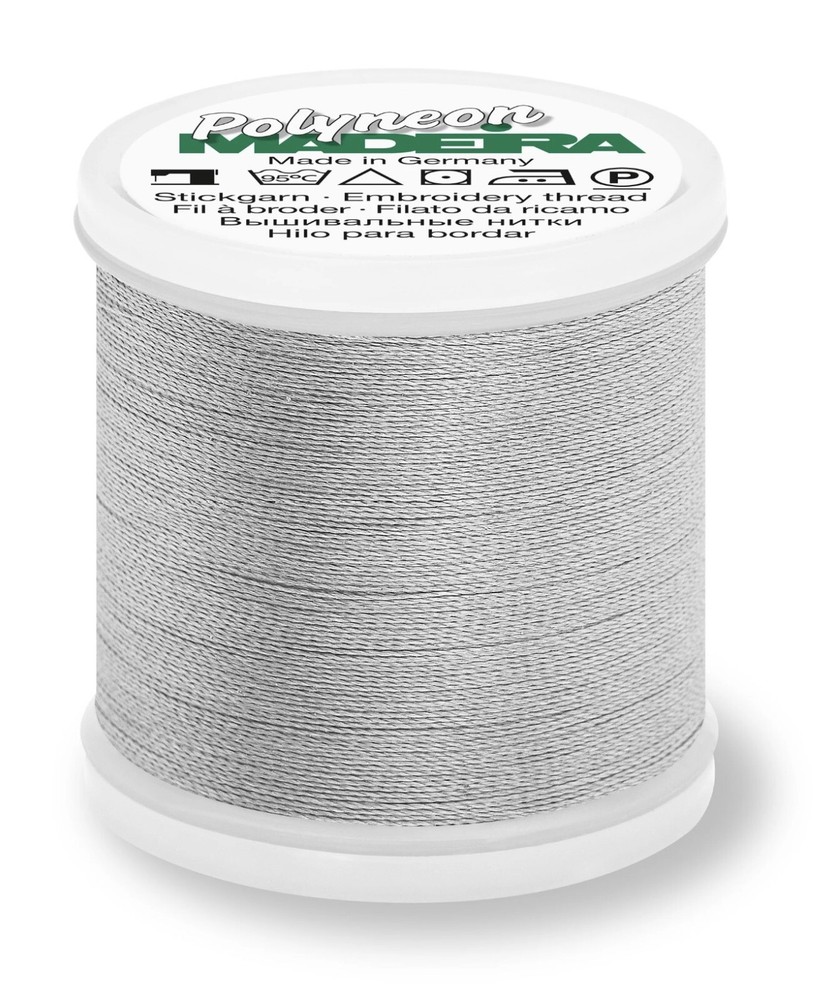 MADEIRA -- Ref. 1687 -- Sterling Silver -- Polyneon Thread -- #40 -- 440 yards