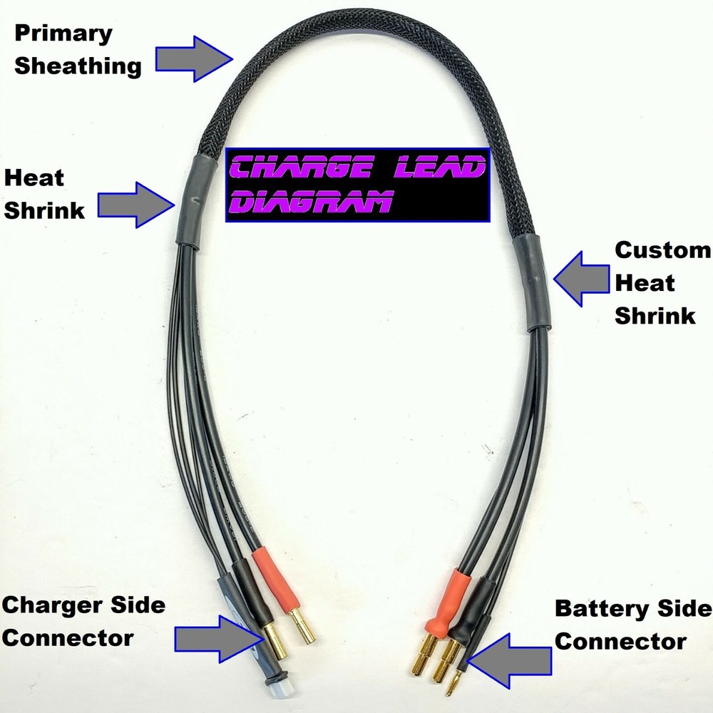 2s 36" Customized Extremely Durable Balance Charge Cable Lead DRC Donathen RC