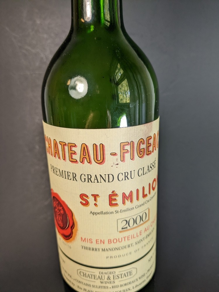 2000 Chateau Figeac St Emilion (empty) Bordeaux Bottle