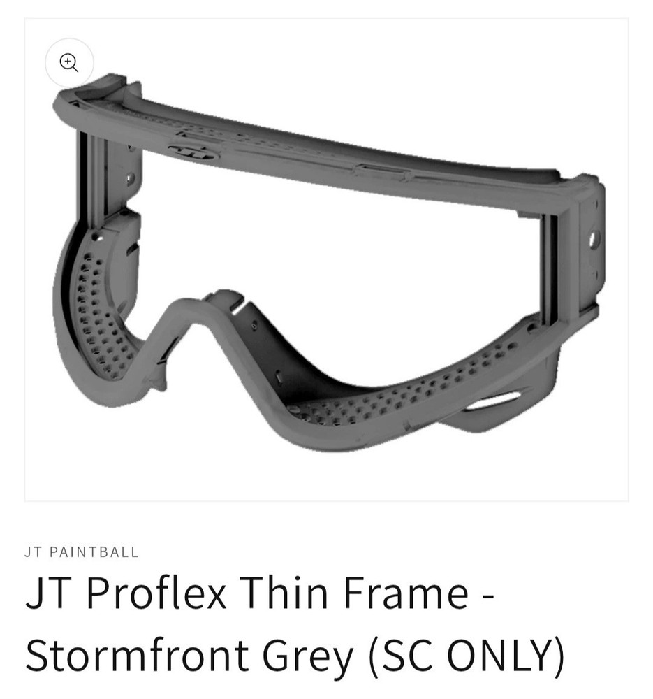 JT Proflex Thin Frames Stormfront Grey Committed Paintball ready to ship