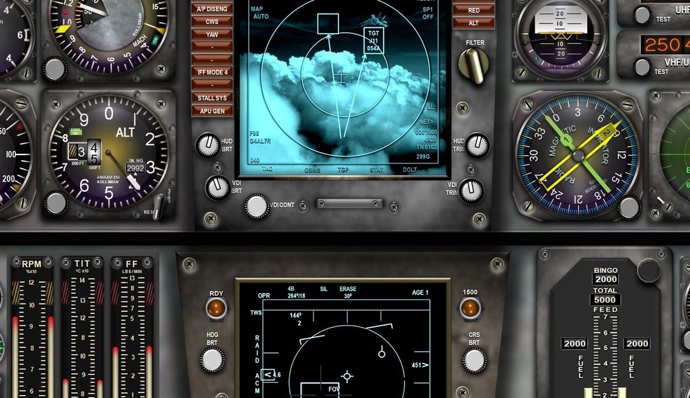 F14B TOMCAT COCKPIT instrument panel CDkit
