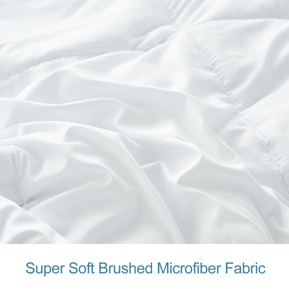 3 Piece Year Round Down Alternative Comforter Duvet Insert White