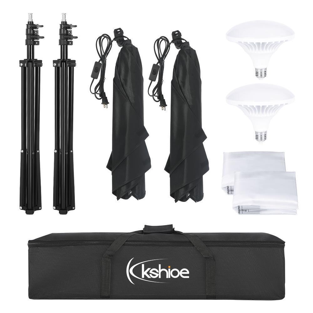 Photography Studio 2PCS Soft Box Light Stand Continuous Lighting Kit Diffuser