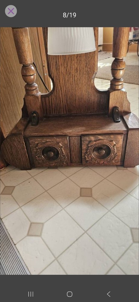 Antique Oak Colonial Revival Light Pick Up Only