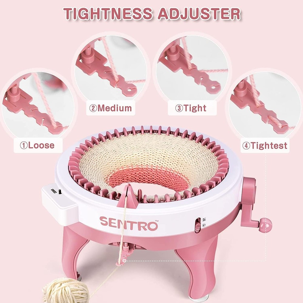 Creative Knitting Kit: 48 Needle Machine for Quick and Easy Handmade Accessories