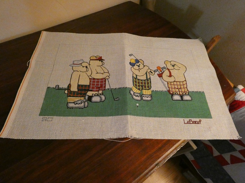 Golf Needlepoint Canvas LeBoeuf