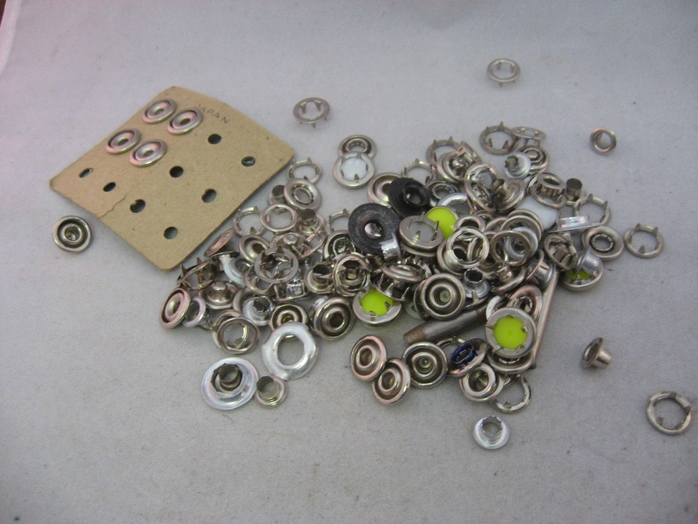 Buttons Snaps Eyelets Lot Crafts Sewing