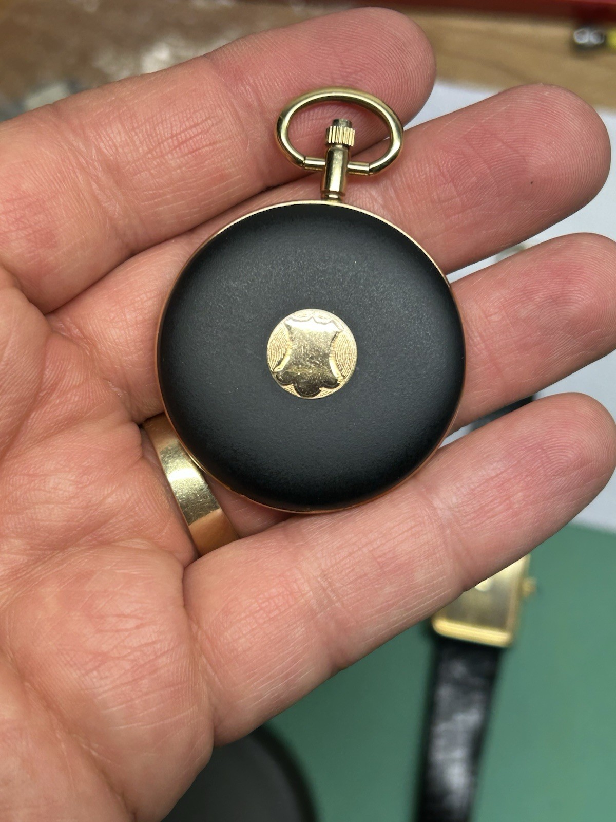 Jules Jurgensen Quartz Pocket Watch NOT Running Read