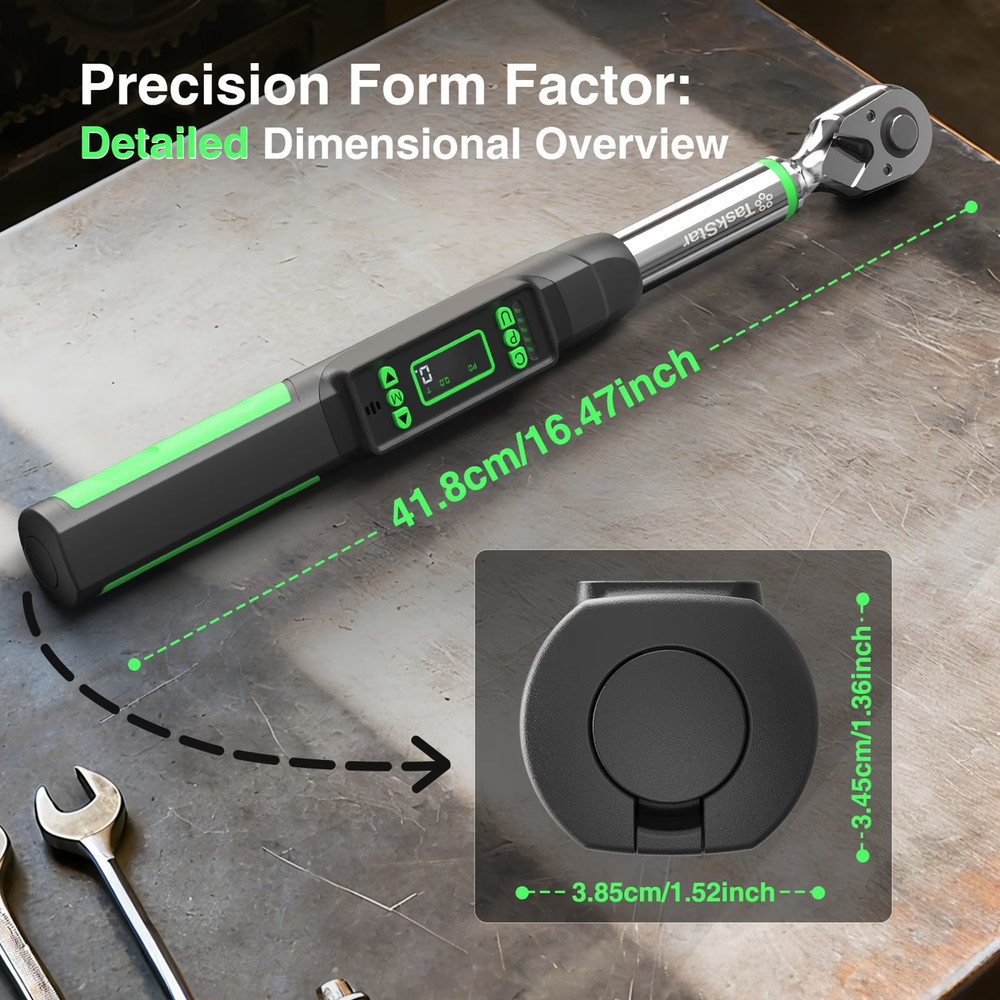 3/8 Electronic Torque Wrench with attatchments