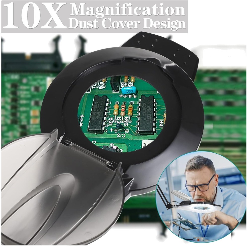 Adjustable Swivel Arm Lighted Magnifier