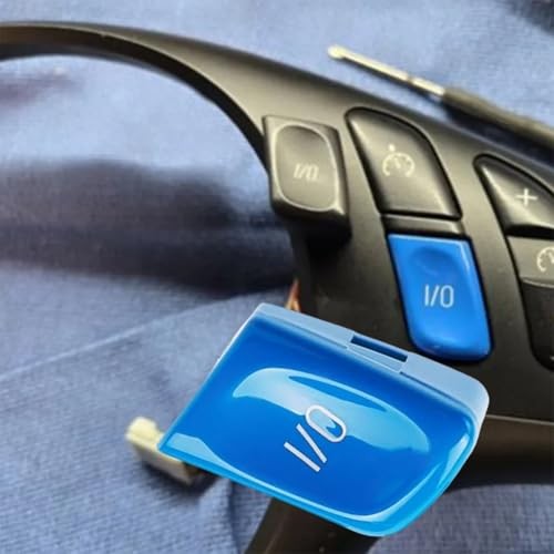 Car Steering Wheel Control Switch Button Cover Replacement for M3 E46 1998 Blue