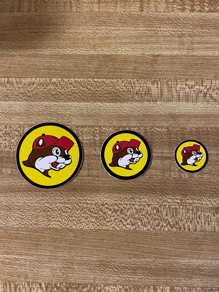 Buc-ee's Beaver Stickers 3 different Sizes