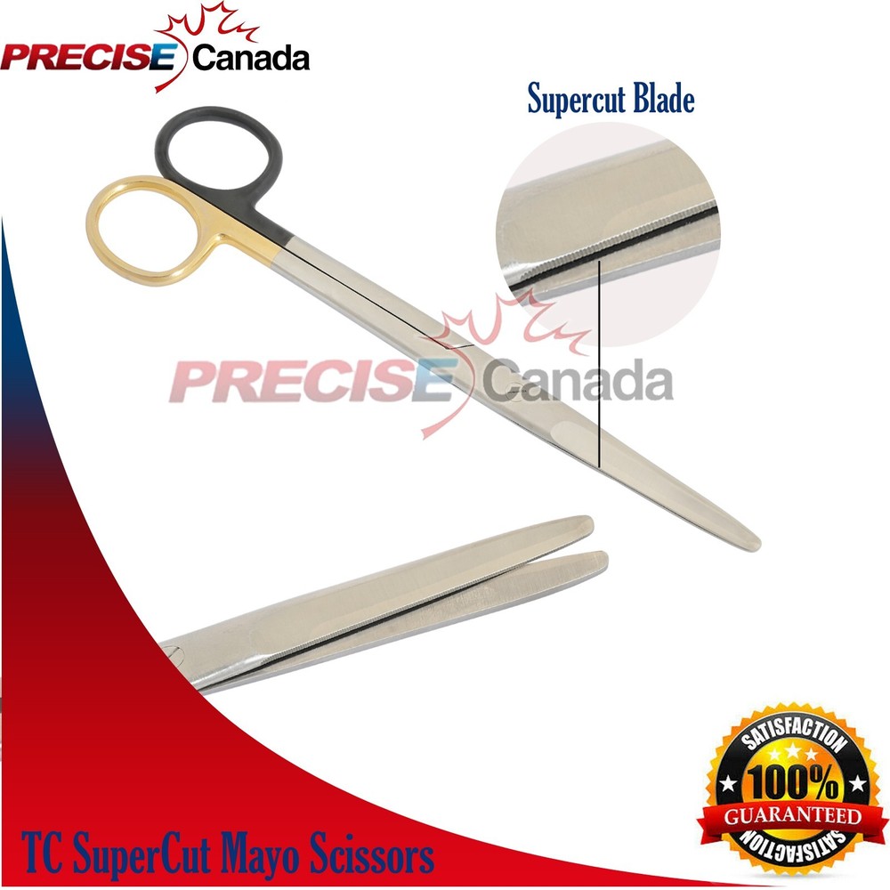 TC SuperCut MAYO Dissecting Scissors Straight 6.75" Surgical Instruments