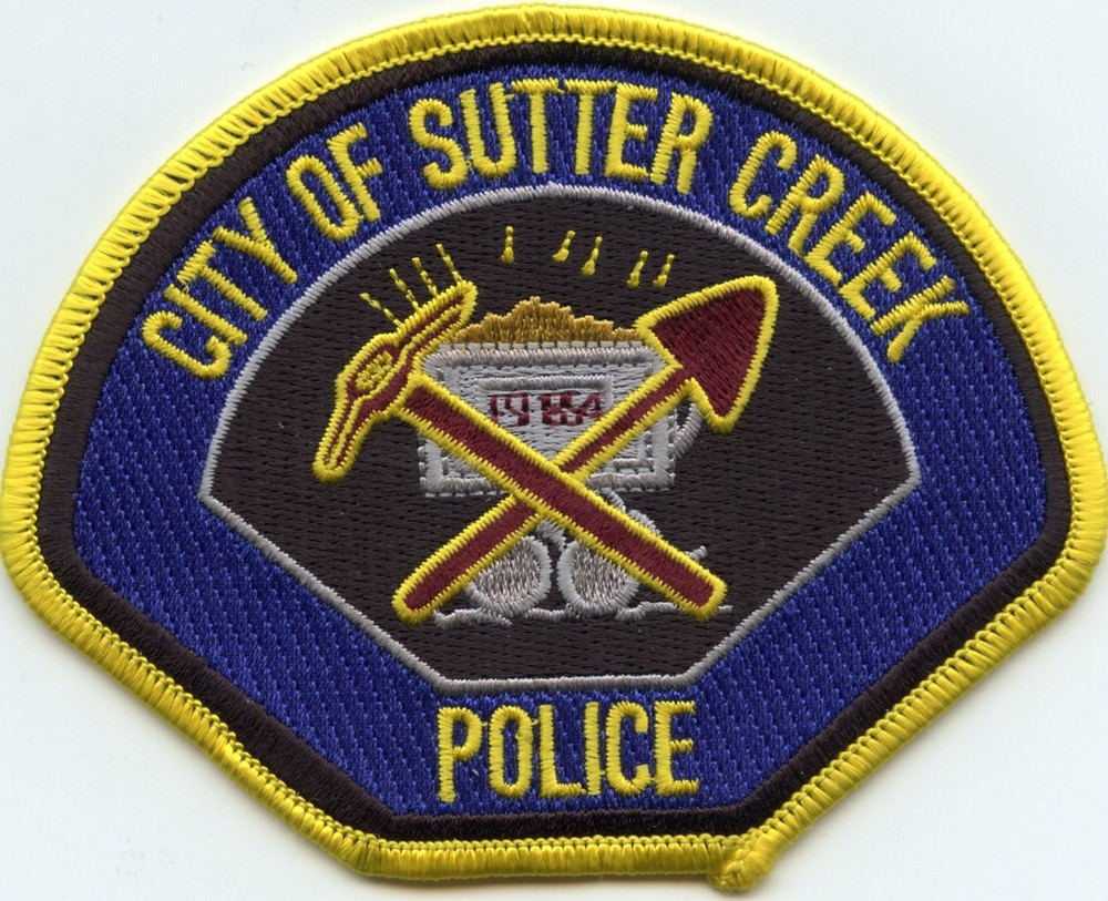 SUTTER CREEK CALIFORNIA CA POLICE PATCH