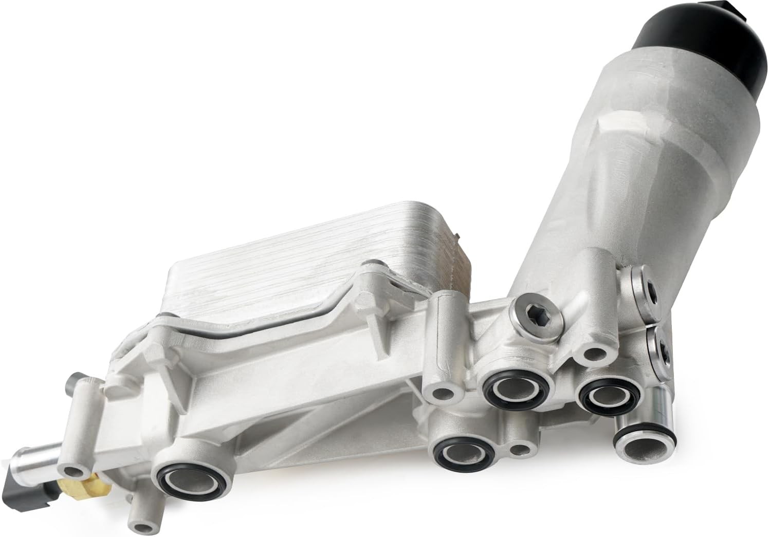 Aluminum Engine Oil Cooler Filter Housing For 17-18 Dodge Jeep Chrysler Ram 3.6L