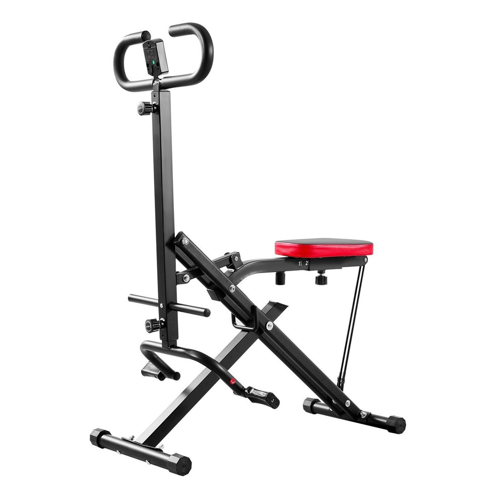 Squat Machine, Deep Squat Rowing Machine for Home, Easy Setup & Foldable E