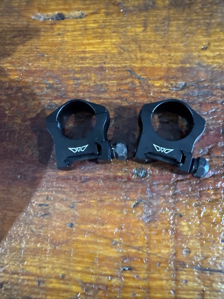 WARNE Mountain Tech 1 inch Medium Matte Rings (7201M). Used. Nice.