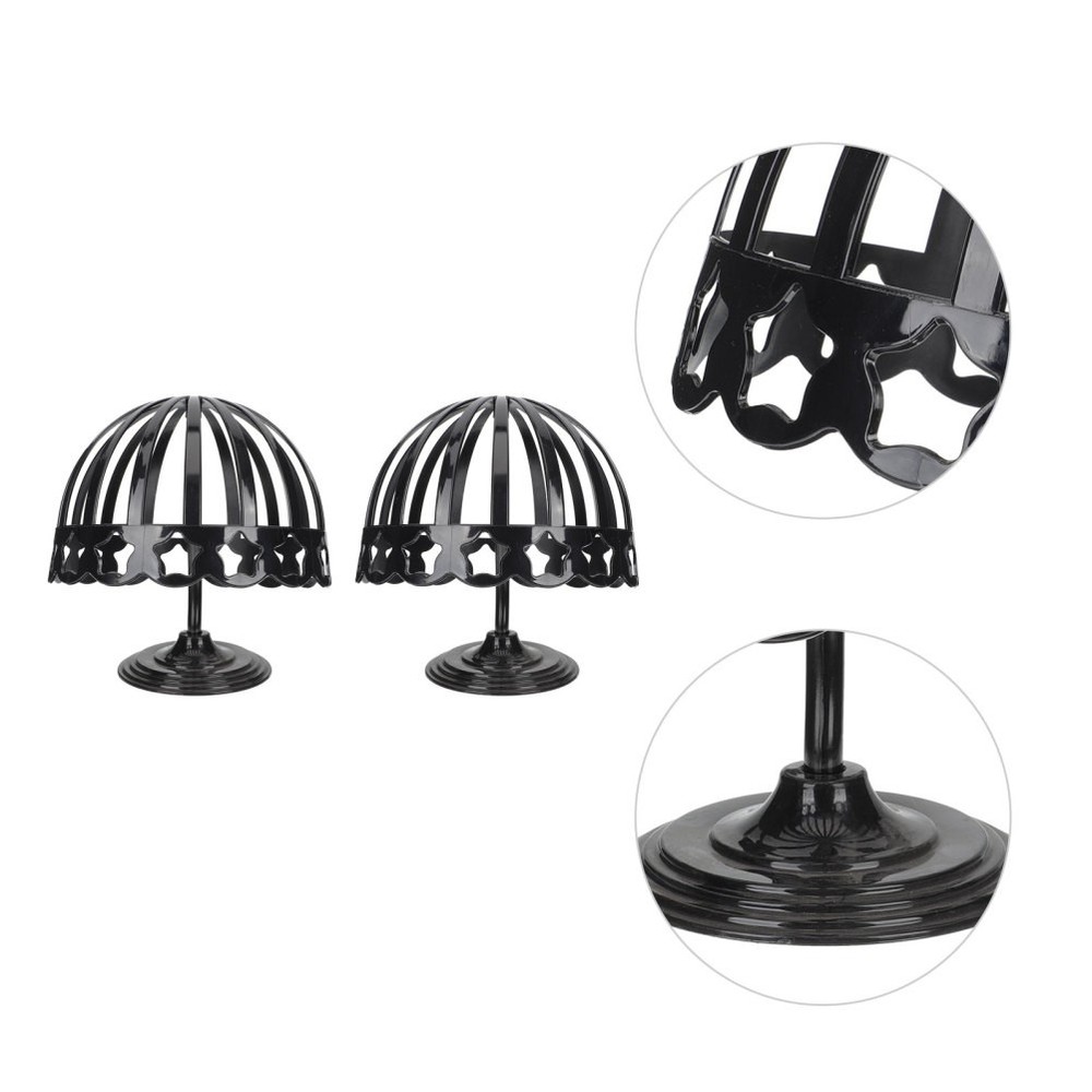 2Pcs Desktop Cap Rack Multifunctional Wig Show Display Support Organizer