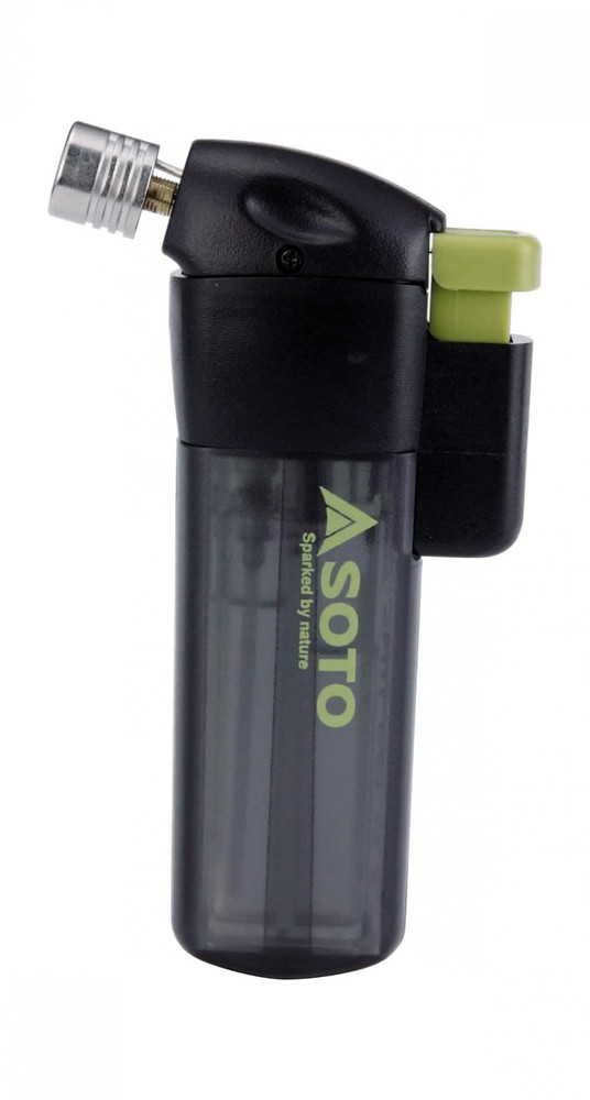 SOTO Butane Torch Lighter, Compact Windproof Pocket w/ Refillable Lighter